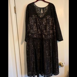 Layne Bryant black lace dress